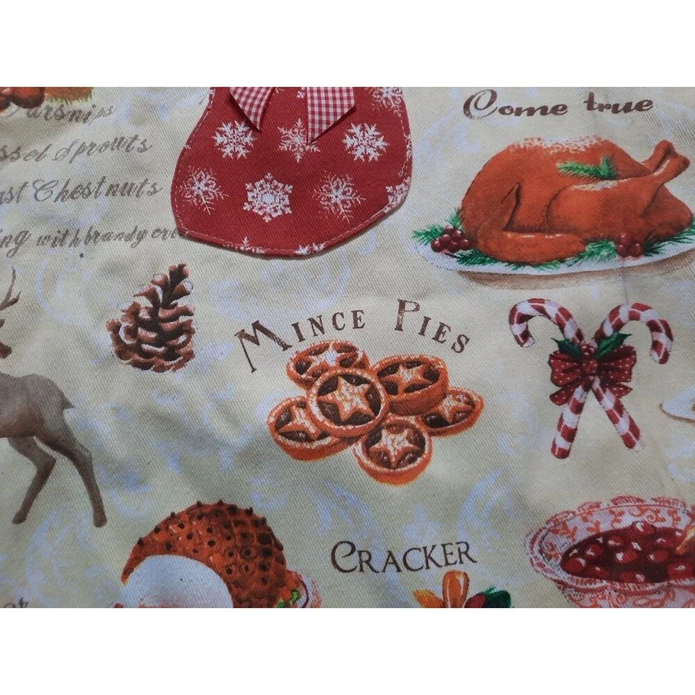 NWT Kitchen Chic “Marry Christmas” Adjustable Christmas Theme Apron
